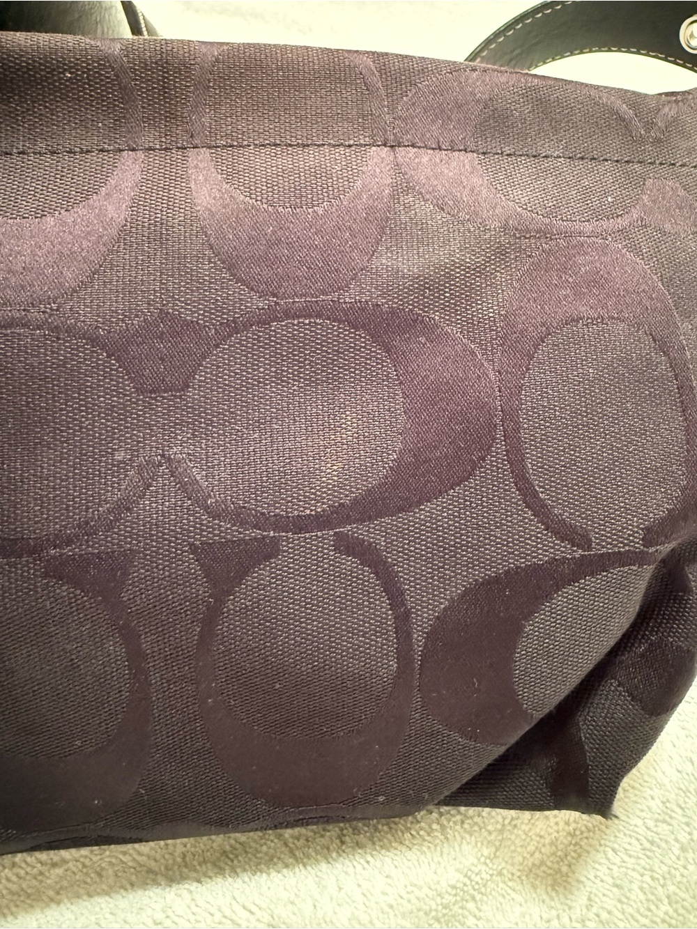 Coach Vintage F15068 Signature C Monogram Shoulder/Crossbody Bag - Picture 5 of 6